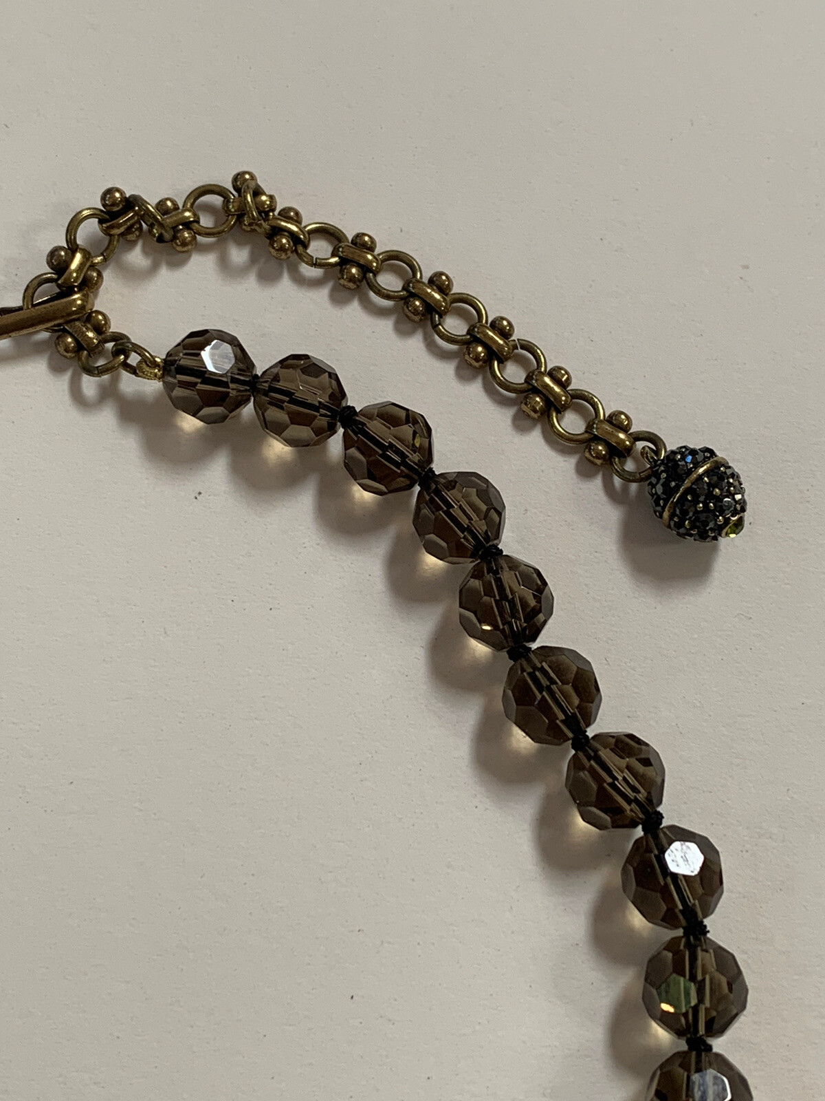 HEIDI DAUS NECKLACE STATEMENT Dangle Drop Vtg RHI… - image 4