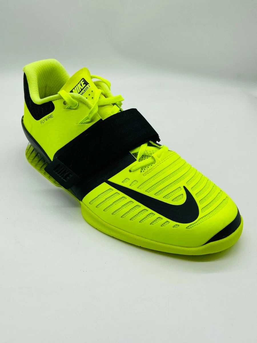 Traducción Laboratorio loto Nike Men&#039;s Romaleos 3 Volt Black Weightlifting Shoes 852933-700 | eBay