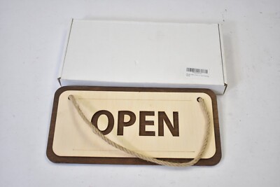 Wooden Flip Open Closed Sign 12