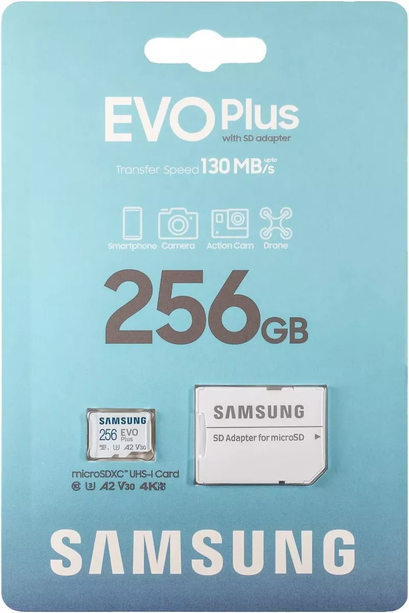 Memoria Micro Sd 128 Gb 256 Gb U3 4k Evo Clase 10 Samsung