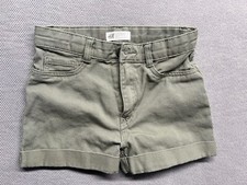 H M Girls Green Shorts SIZE 8