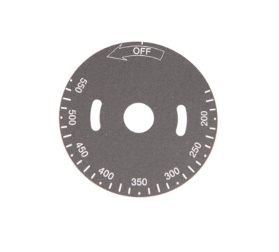 FM-550プレート Plate, Temp Dial, 200-550F, Replacement MPN 498037-A for Vulcan