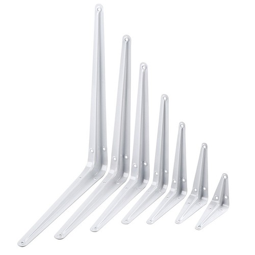 70mm-300mm Black /White Shelf Bracket Metal London Shelf Shelve Support Brackets - Picture 5 of 26