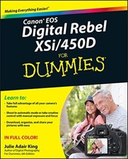 Canon EOS Digital Rebel XSi/450D For Dummies by King, Julie Adair paperback