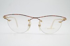 Vintage Glasses Rodenstock R0640 Gold Copper Black Half-Rim Eyeglass Frame