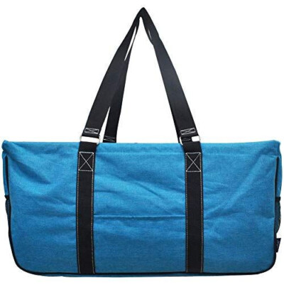 Turquoise Crosshatch NGIL Utility Reuseable Shopping Bag