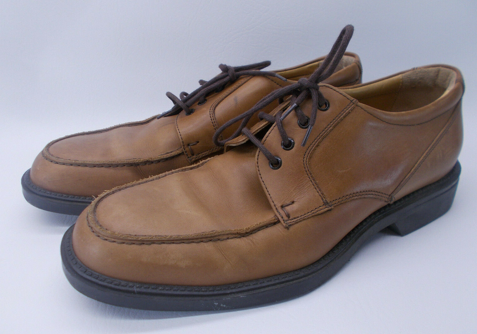 SAOLA Scarpe eleganti Johnston & Murphy da uomo taglia 9 5 Oxford a punta liscia taglia marrone stringate