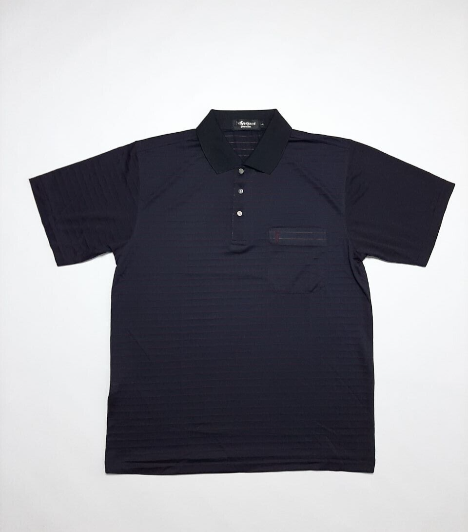 Polo vintage YSL Yves Saint Laurent da uomo a righe in seta taglia L