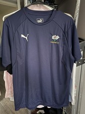 PUMA Yorkshire Cricket Country Club CCC Jersey Shirt Navy Vintage