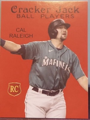 Cal Raleigh Cracker Jack 2 1/4  X 3  #120Seattle Mariners RC