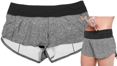LULULEMON Wmns 8 Reg SPEED UP 2.5'' SHORTS w/ Brief Run Lightweight Training