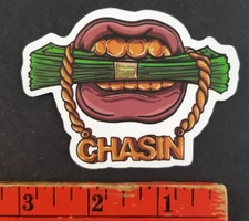 Chasin Cash Bling Skateboard Sticker