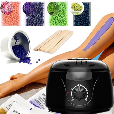 Professional Wax Warmer Heater Hair Removal Depilatory Waxing Kit Beans Sticks