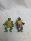Vintage 80's Teenage Mutant Ninja Turtles Vintage 4”Figures Lot of 2