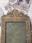 Antique Vintage French Ormolu Brass Small Picture Photo Frame Easel Tabletop  — photo 10
