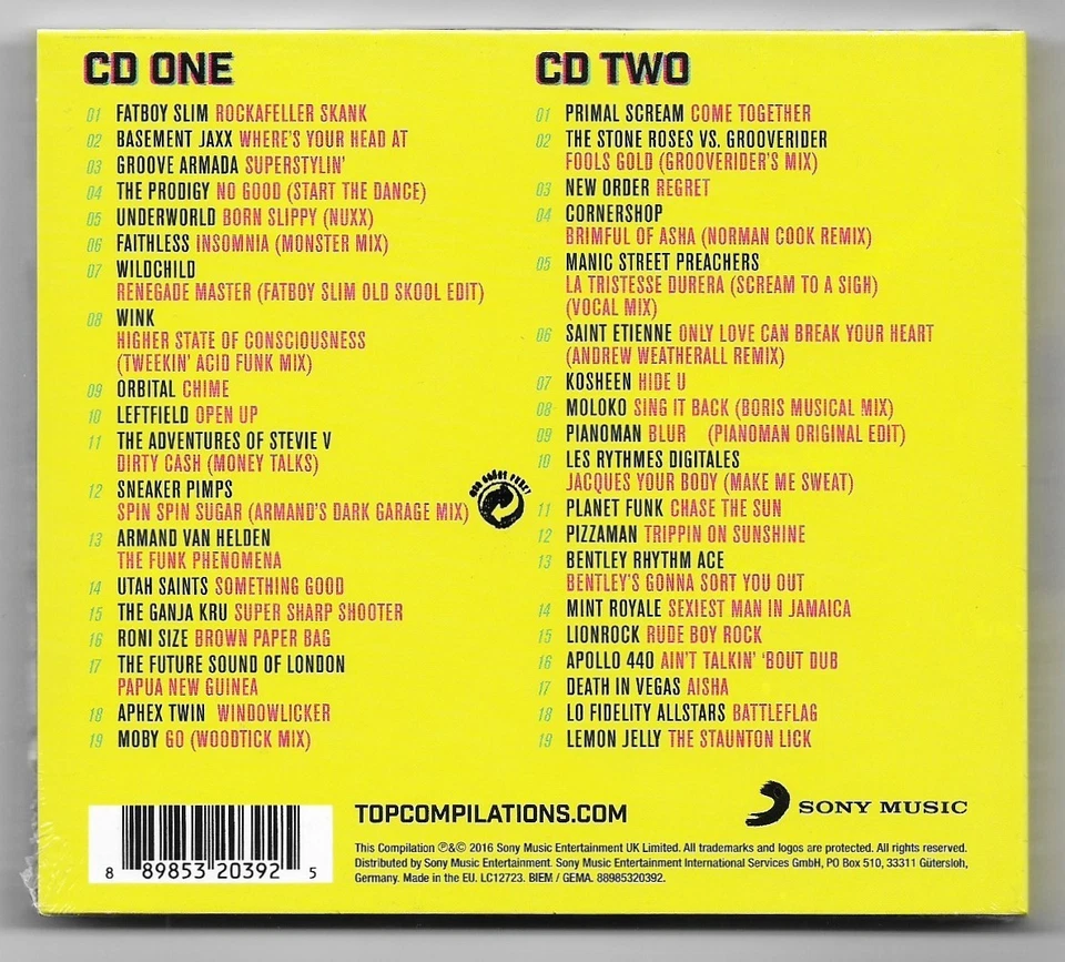 Big Beats (38 Essential 90s Anthems) / 2 CDs / The Prodigy, Faithless /NEU & OVP - Bild 2 von 2