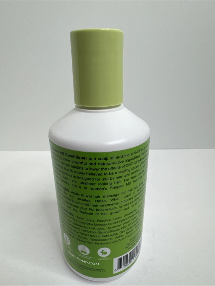 Shapiro MD DHT Acondicionador Bloqueador Triple Acción Terapia Capilar Fórmula 8.5 Fl Oz Foto 2 de 3