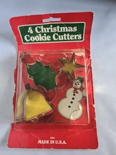 Vintage Fox Run Rzemieślnicy Boże Narodzenie Metal Przecinarki do ciasteczek 3551 USA