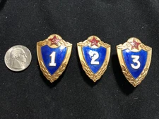 Soviet ERA set of 3 Military badges Class grades 1-3.