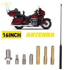 16 Inch Motorcycle Antenna Aerial Black Mast W Kit Screw Universal Replacement 16 Inch Motorcycle Antenna Aerial Black Mast W Kit Screw Universal Replacement