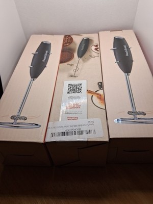 New Peach Street Handheld Milk Frother - With Stand - Battery Operated Getting 3