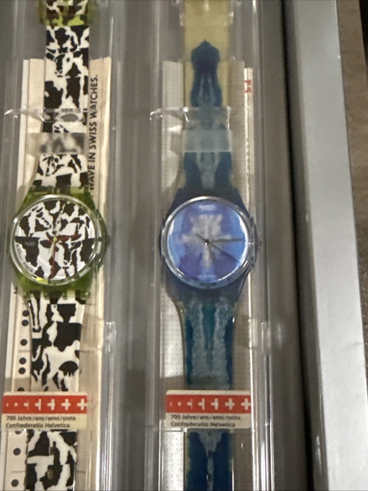 Reloj Swatch Swiss Art 1991 700 años Suiza conjunto de 4 muestras más extras Foto 2 de 4