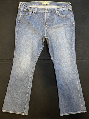 Old Navy Jeans Womens 18 Regular Blue Medium Wash Mid Rise Bootcut Stretch Denim