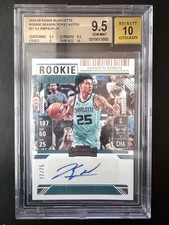 2024-25 Silhouette KJ Simpson Jr Rookie Season Ticket Auto 17/25 BGS 9.5 Auto 10