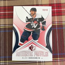 2024-25 Upper Deck SP Authentic Profiles Alex Ovechkin 2 card lot 10/49