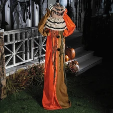 5 Ft. 10" Animated Standing Pop-Up Pumpkin Man Halloween Decoration - ATC