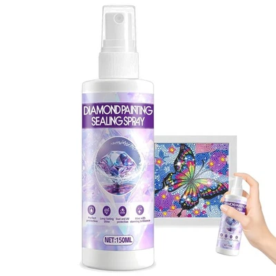 Diamond Painting Versiegelung Spray 150ml Staubdicht UV Schutz Kristallklar - Bild 1 von 4