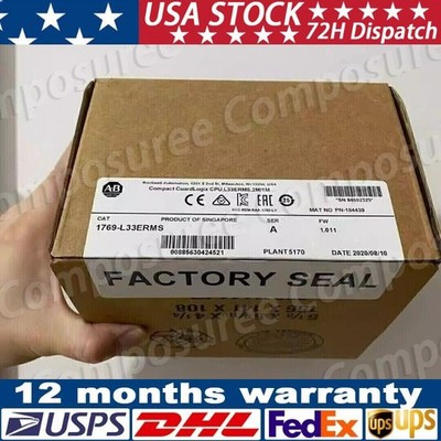 New Sealed AB 1769-L33ERMS Compact GuardLogix CPU 5370 Controller US Free Tax