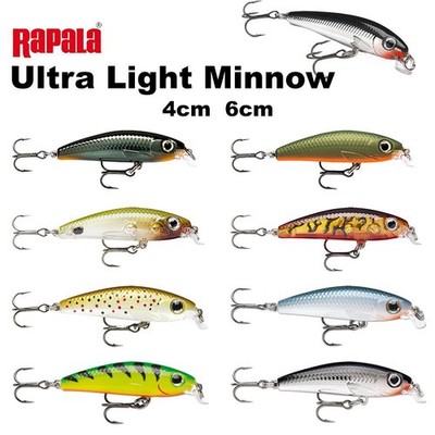 Rapala Ultra Light Minnow 4cm 6cm Wobbler Forelle Barsch Döbel slow sinking 