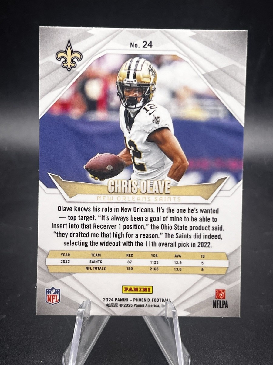 直筆サインカード  Panini Chris Olave PSA 9 Amazon.com: Chris Olave 2022 Panini Select Draft Picks Field