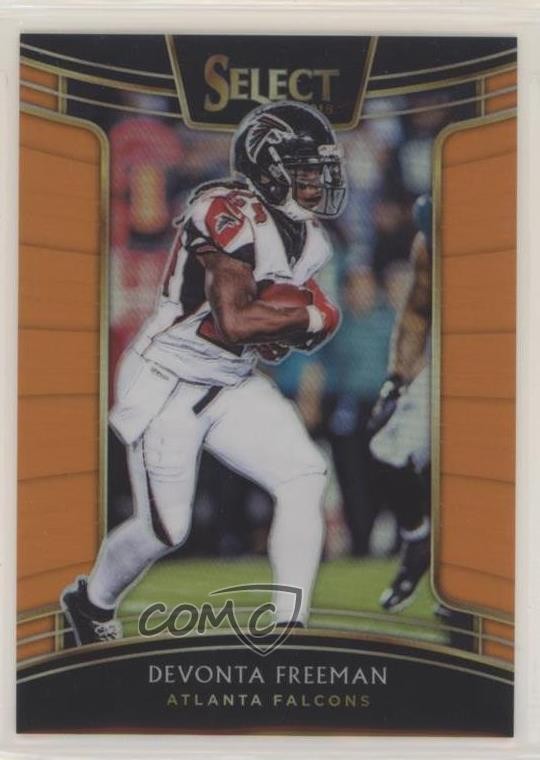 2018 Panini Select Concourse Orange Prizm 43/49 Devonta Freeman #56 u6m