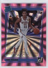2021-22 Panini Donruss Rated Rookie Holo Pink Laser Tre Mann #218 18vn
