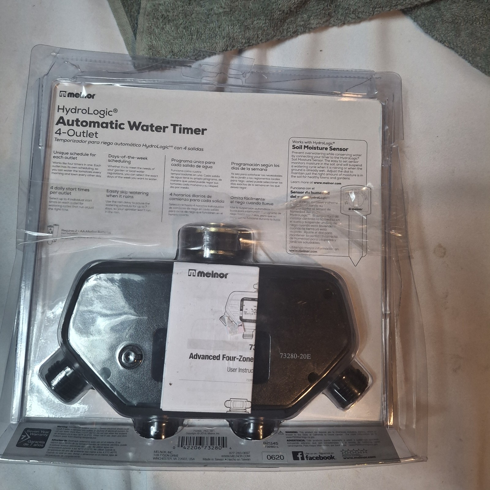 Melnor Hydrologic Automatic 4-Outlet Programmable Water Timer 821145