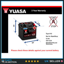 Battery fits TOYOTA C-HR RAV4 PRIUS VERSO COROLLA bZ4X AYGO AVENSIS 012