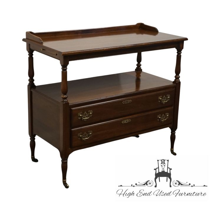 ETHAN ALLEN Georgian Court Solid Cherry Traditional Style 64" Server Buffet 1...