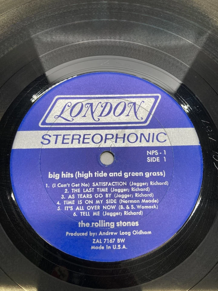 The Rolling Stones Big Hits High Tide And Green Grass Vinyl LP 1966 Record NPS-1 - Image 2 of 4