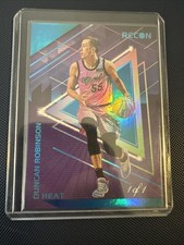 2020-21 Panini Recon Duncan Robinson 1/1 One of One Miami Heat SSP Rare