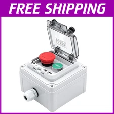 IP67 Outdoor Waterproof Emergency Stop Button Switch with Self-Reset Feature
