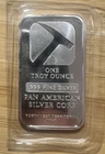 1 Troy oz 0.999 Fine Silver Bar - Pan American Silver Corp - Bullion Sealed