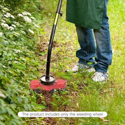 4-tooth Weeding Wheel Multi-Function Weeding Wheel Grass Remover Tool Attachment