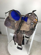 Handmade Western Barrel Racing Horse Saddle Leather Racer Equestrian Trail Tack
