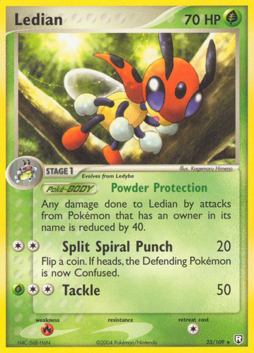 Ledian 23/109 Rare Team Rocket Returns Pokemon Lightly Played