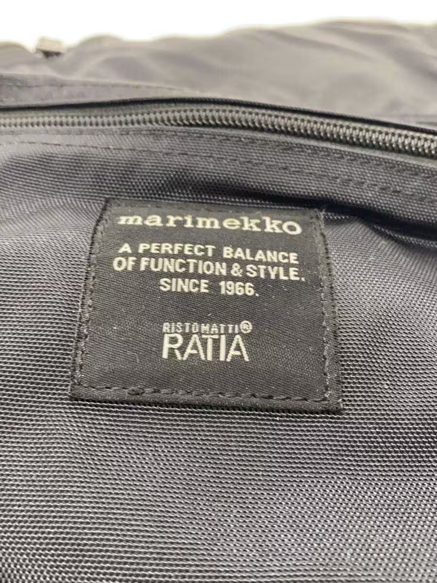 marimekko Backpack Polyester BLK Solid 516834 - image 5