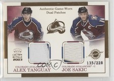 2002 Pacific Crown Royale 135/228 Alex Tanguay Joe Sakic #6 Dual Patch HOF 2o7