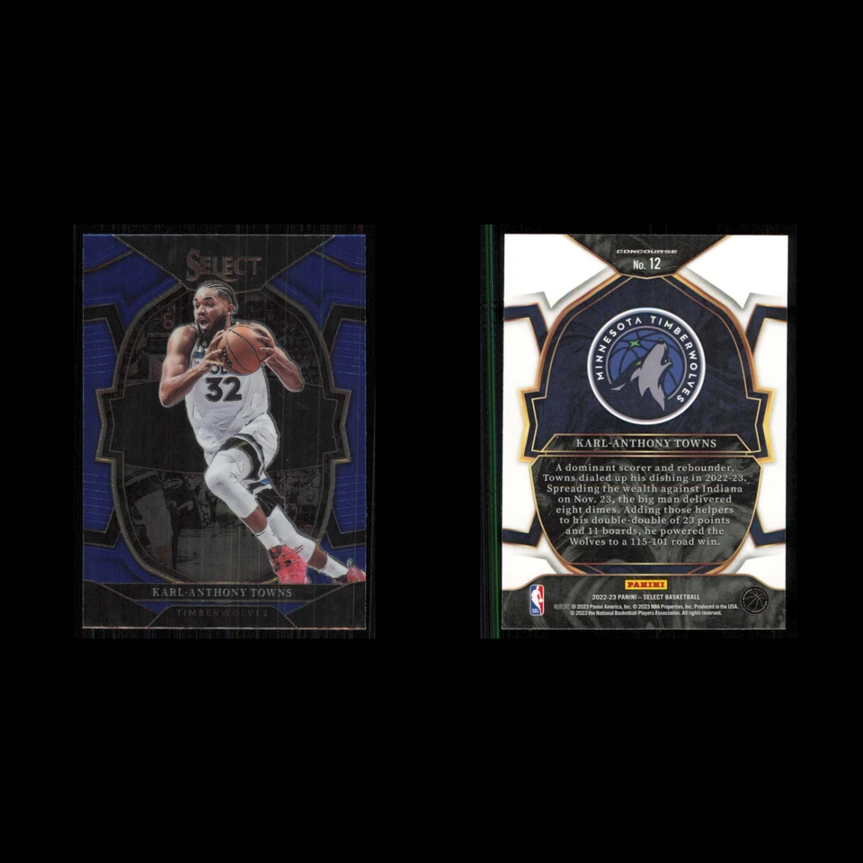 Karl-Anthony Towns #12 2023 Panini Crown Royale Minnesota Timberwolves Card NBA - Image 3 of 3