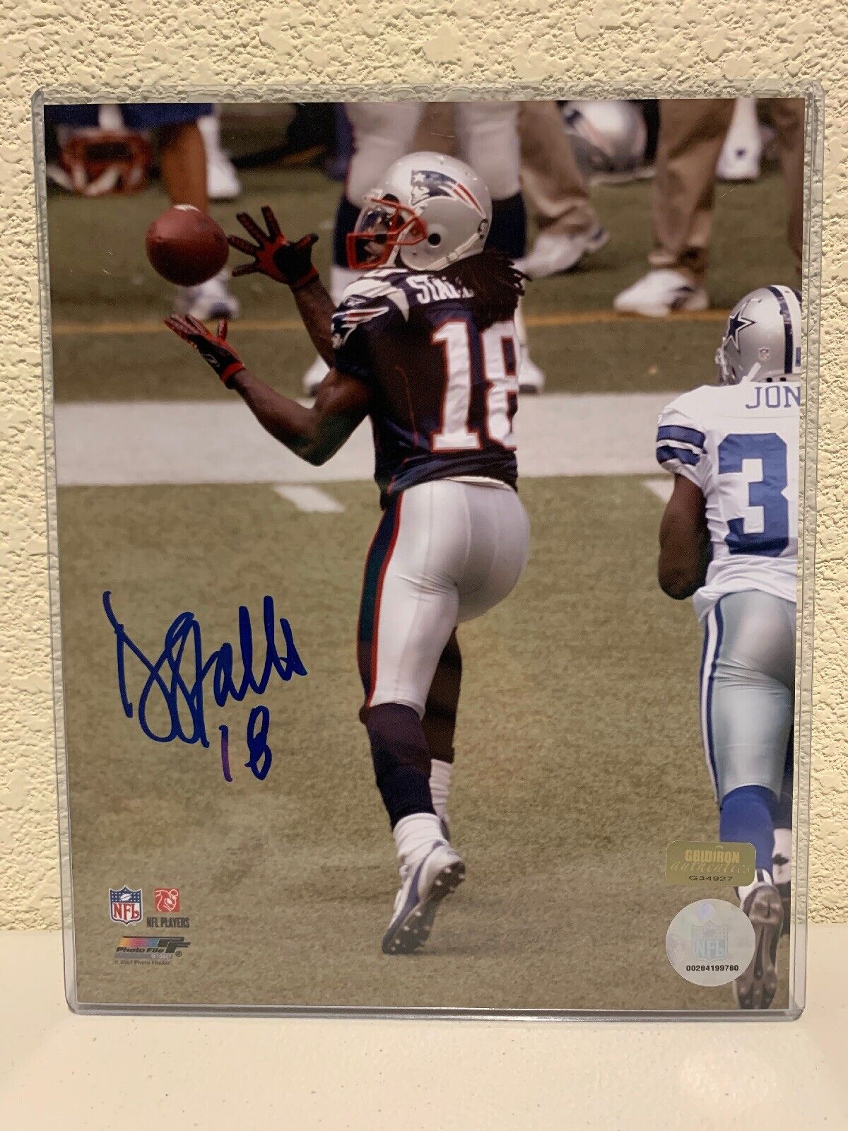 Donte Stallworth Signed New England GA Photo Patriots 8x10 New color NEW before selling